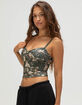 TILLYS Print Butter Soft Twist Womens Cami image number 3
