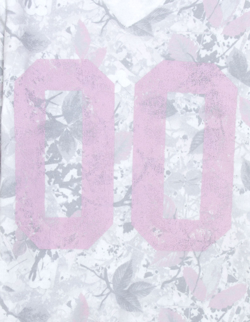FULL TILT 00 Camo Girls Notch Crewneck Sweatshirt image number 1