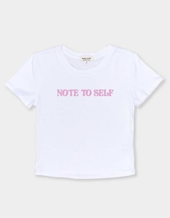 NOTES Note To Self Womens Baby Tee Alternative Image
