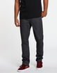 VOLCOM Vorta Mens Gray Denim Slim Straight Jeans image number 1