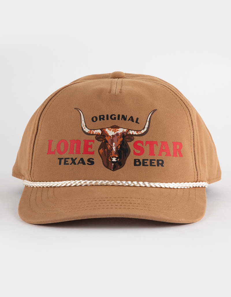 AMERICAN NEEDLE Lone Star Canvas Cappy Snapback Hat image number 1