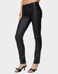 EDIKTED Kaede Faux Leather Skinny Jeans image number 3