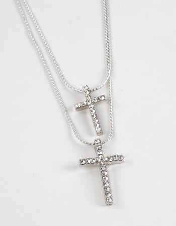 FULL TILT Layered Cross Chain Necklace Alternative Image