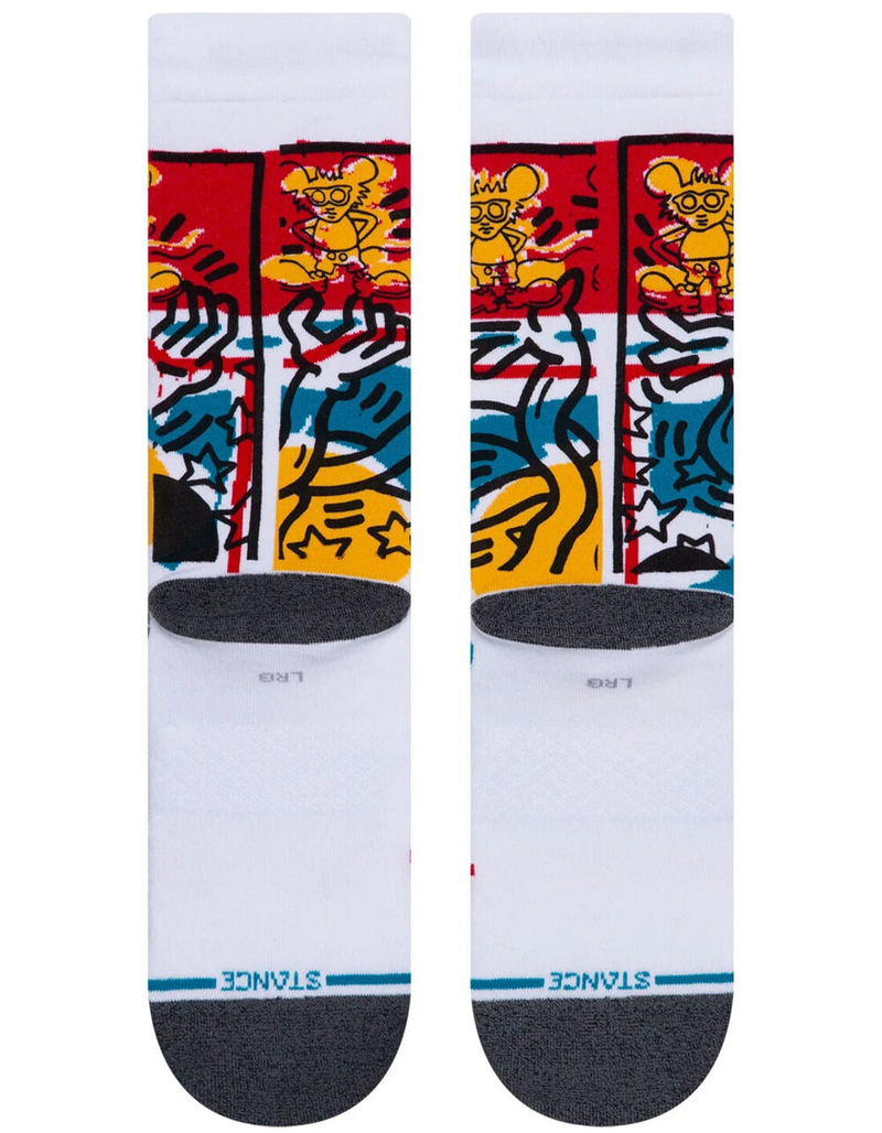 STANCE Primary Haring Mens Crew Socks image number 2