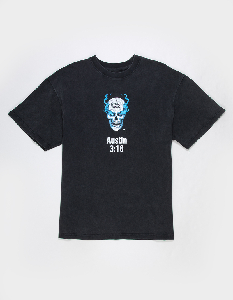 WWE Stone Cold Mens Boxy Tee image number 1