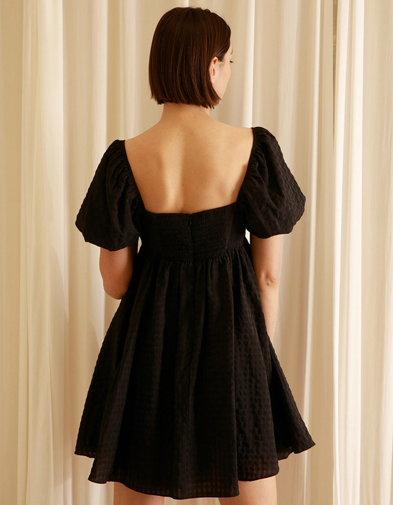 STORIA Puff Sleeve Womens Babydoll Dress image number 1