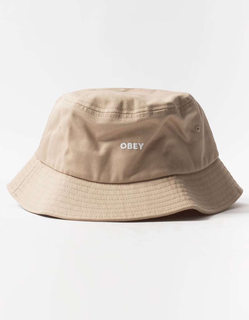OBEY Bold Khaki Twill Bucket Hat image number 0