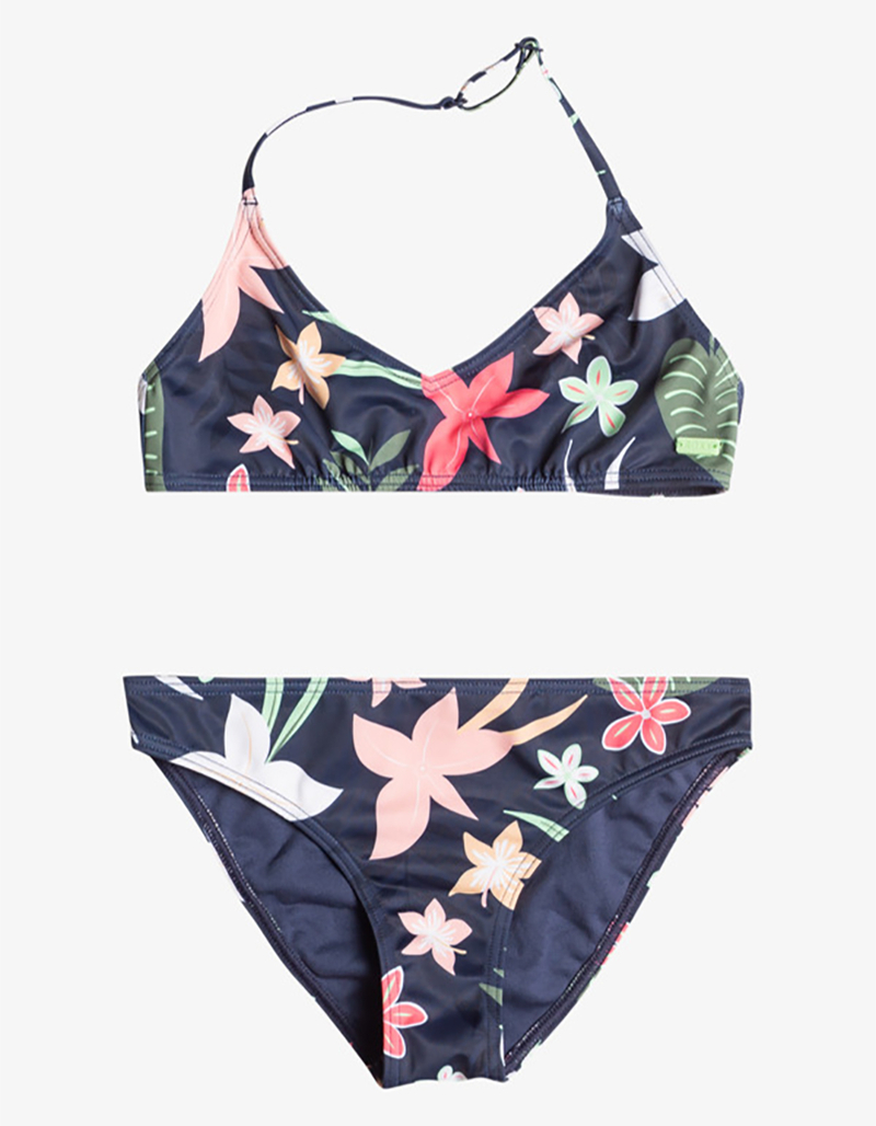 ROXY Vacay For Life Girls Triangle Two Piece Bikini Set image number 0
