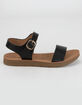 SODA Comfort Ankle Strap Girls Black Sandals image number 2