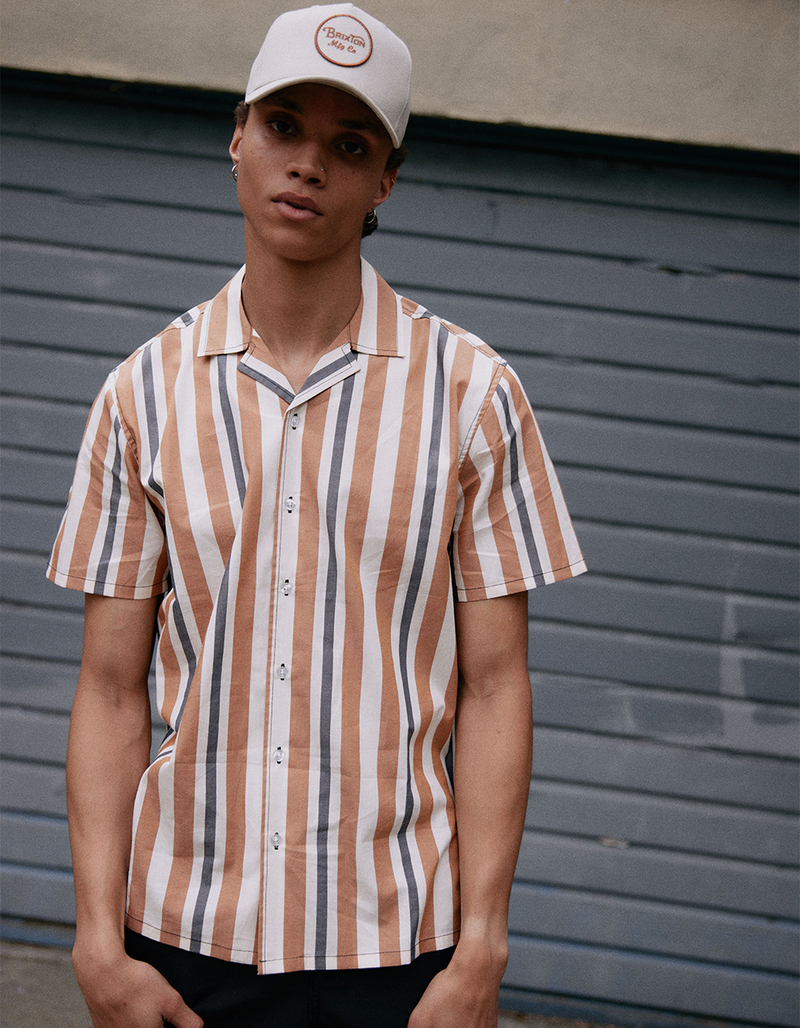 RSQ Mens Stripe Button Up Shirt image number 2