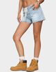 EDIKTED Milla Low Rise Denim Shorts image number 2