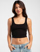 TILLYS Square Neck Womens Tank Top image number 1