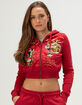ED HARDY Eagle Tiger Womens Zip-Up Rhinestone Hoodie image number 1