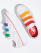 VANS Rainbow Chenille Style 23 V Girls Velcro Shoes image number 2