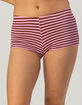 DAMSEL Womens Stripe Micro Cover Up Shorts image number 2