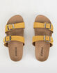 SODA Double Buckle Girls Mustard Slide Sandals image number 5