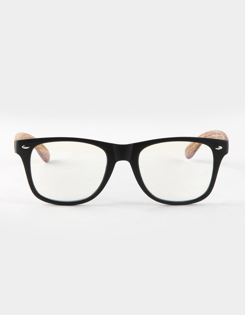 BLUE CROWN Jessie Wood Blue Light Glasses image number 1