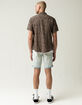 RSQ Destructed Cuffed Mens Denim Shorts image number 4