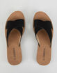 SODA Crisscross Womens Black Slide Sandals image number 5