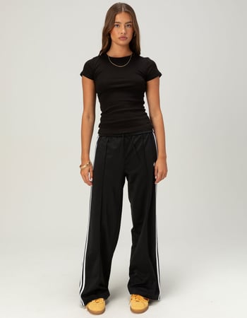BOZZOLO Womens Rib Long Baby Tee Alternative Image