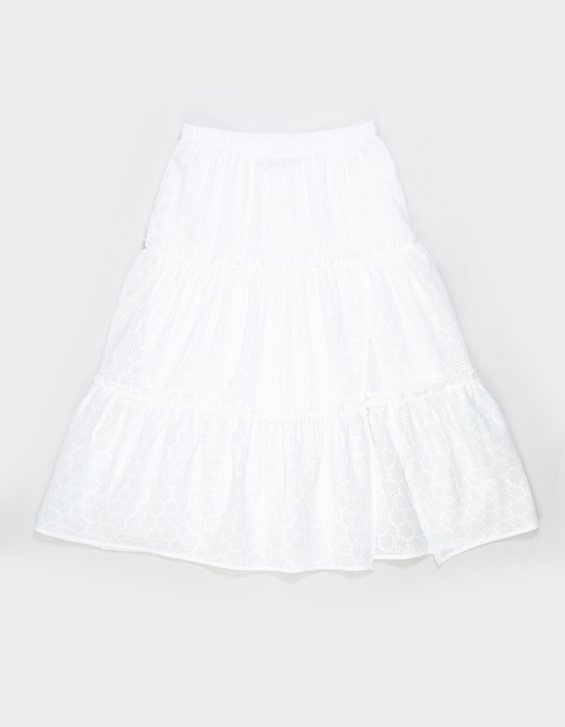 NECTAR CLOTHING Girls Eyelet Maxi Skirt image number 0