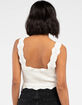 RSQ Lace Up Womens Crochet Cami image number 4