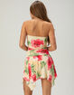 FULL TILT Womens Floral Tube Hanky Hem Dress image number 5