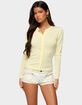 EDIKTED Maeva Button Up Pointelle Top image number 1