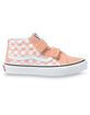 VANS Checkerboard Sk8-Mid Reissue Girls Velcro Shoes image number 2