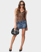 EDIKTED Laur Leopard Printed Cupped Top image number 2