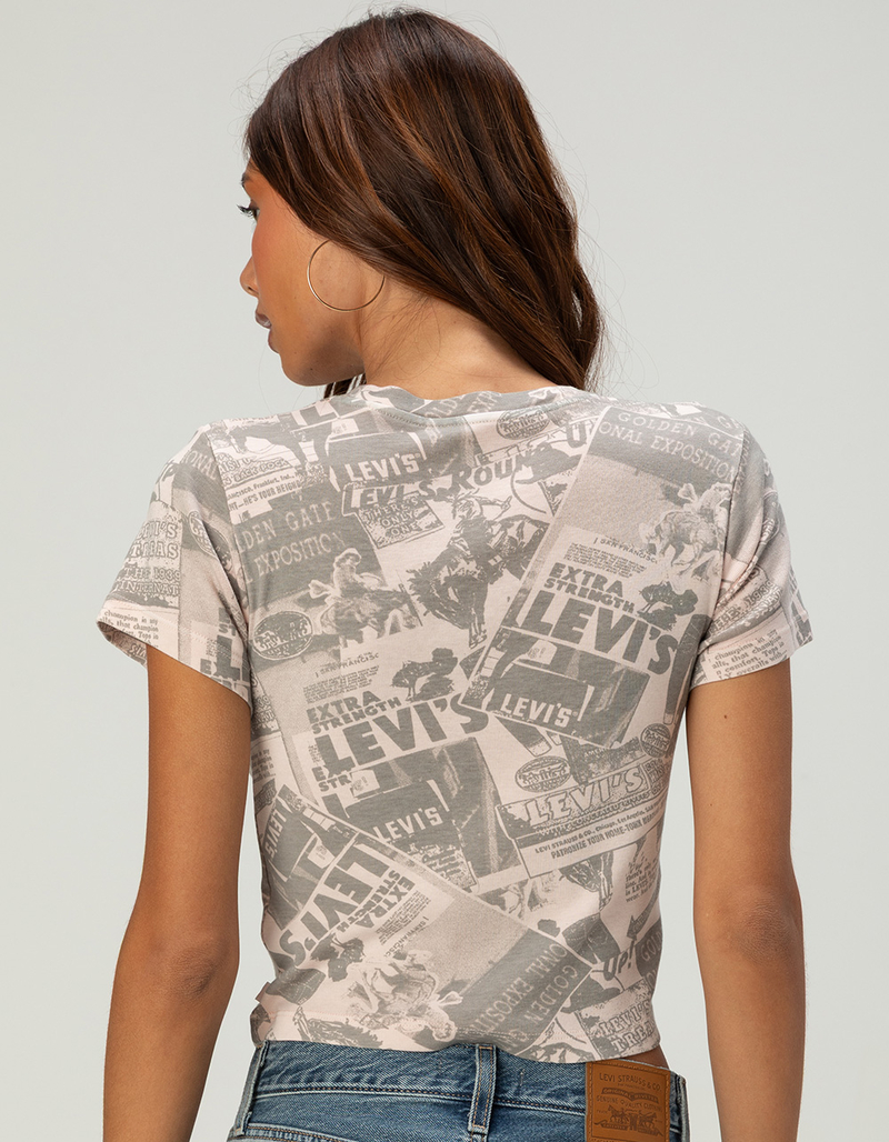 LEVI'S Premium Womens Zine Cowboy Grid Tee image number 3