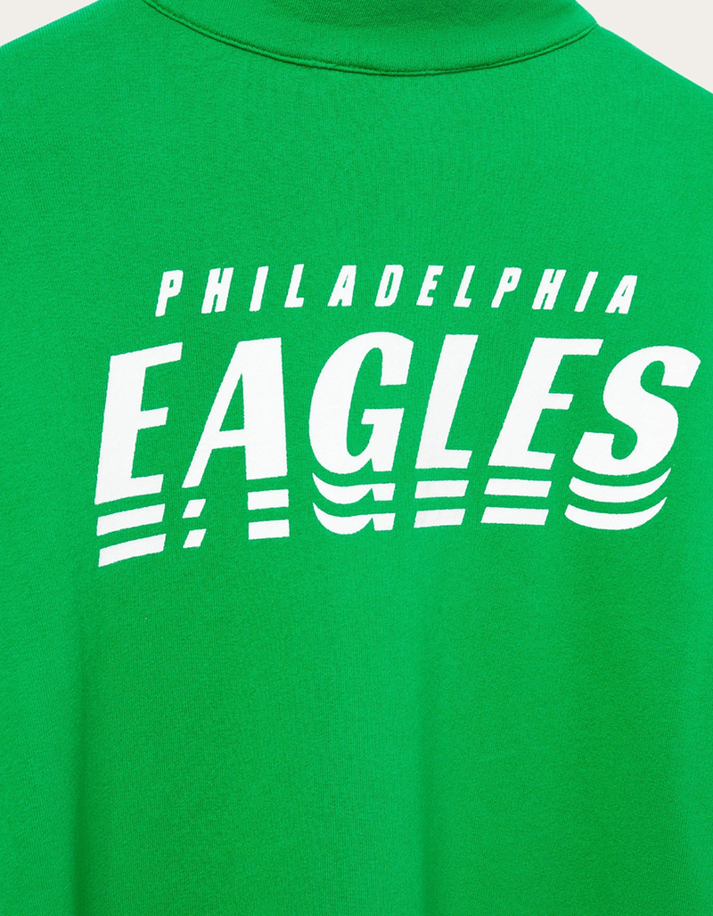 JUNK FOOD Philadelphia Mock 1/4 Button Up Sweatshirt image number 2