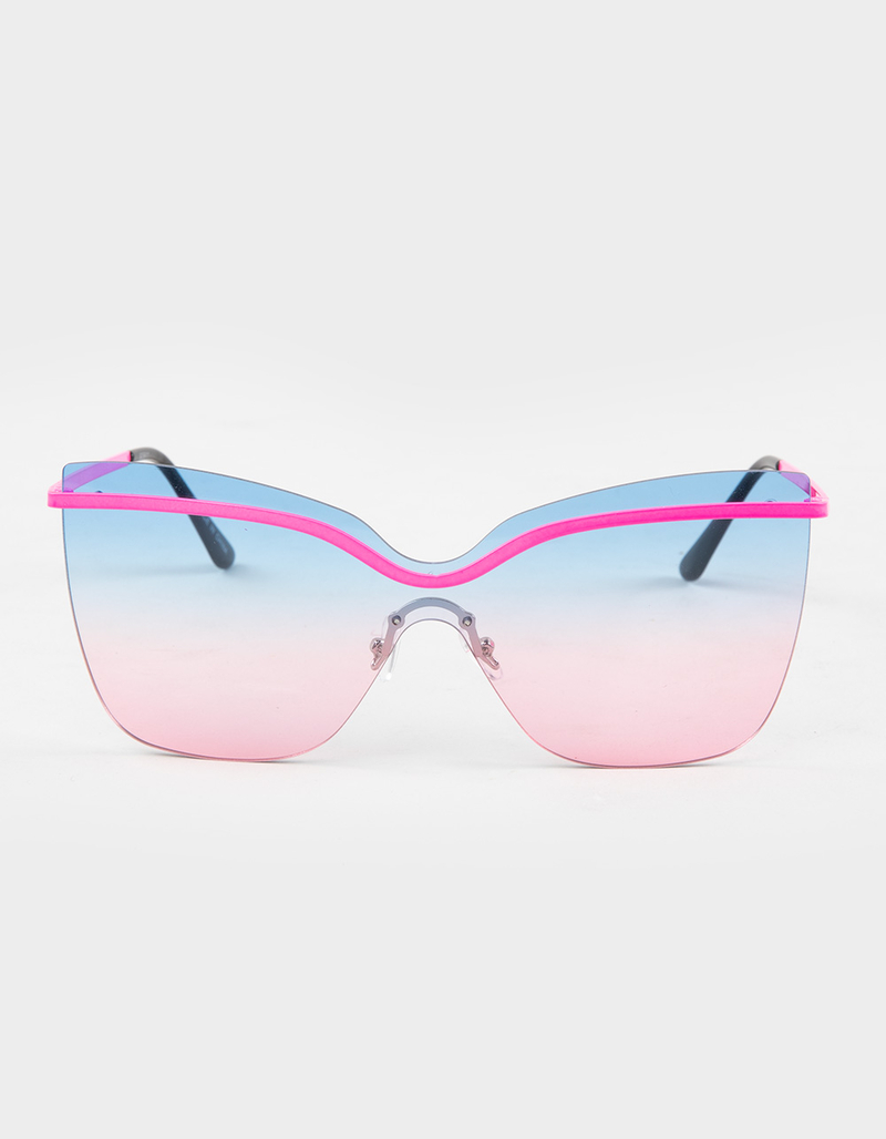 RSQ Rimless Butterfly Sunglasses image number 1