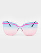RSQ Rimless Butterfly Sunglasses image number 2