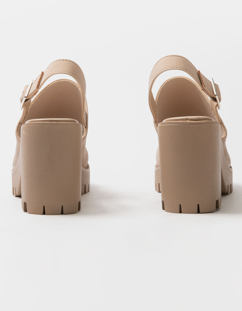 SODA Singback Lug Heel Womens Sandals image number 3