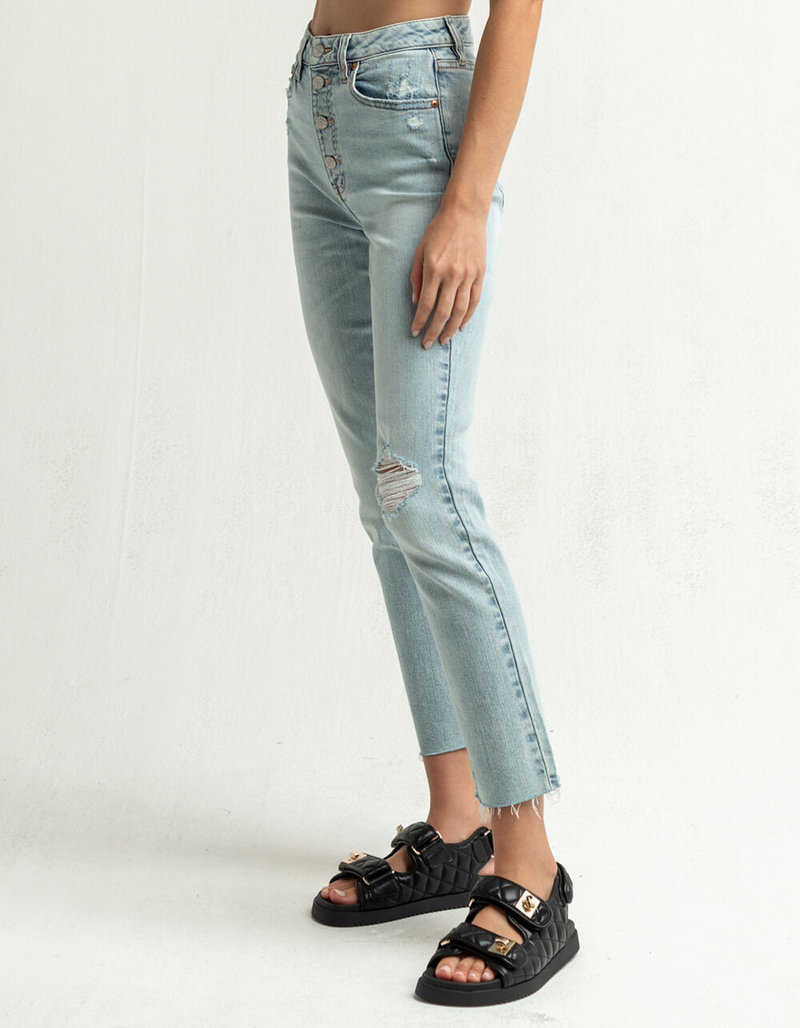 DAZE DENIM Daily Driver Womens High Rise Straight Leg Jeans image number 1