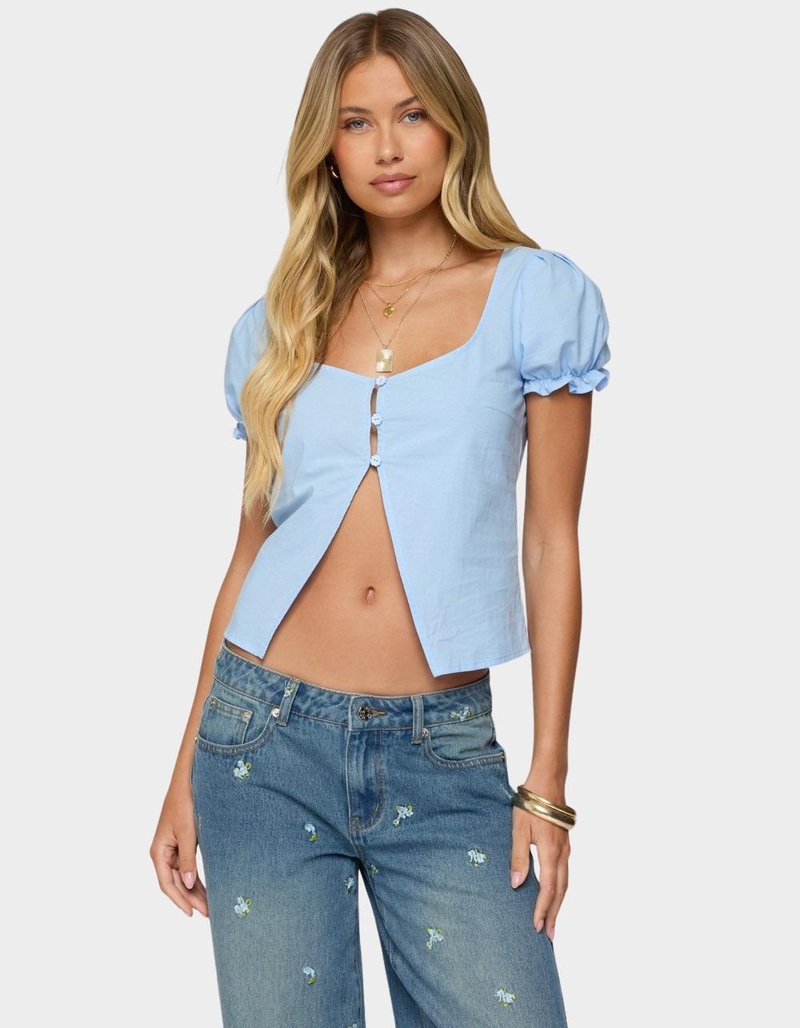 EDIKTED Dorothea Split Front Top image number 0