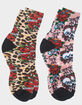 ED HARDY 360 Digital 2 Pack Womens Mid Crew Socks image number 5