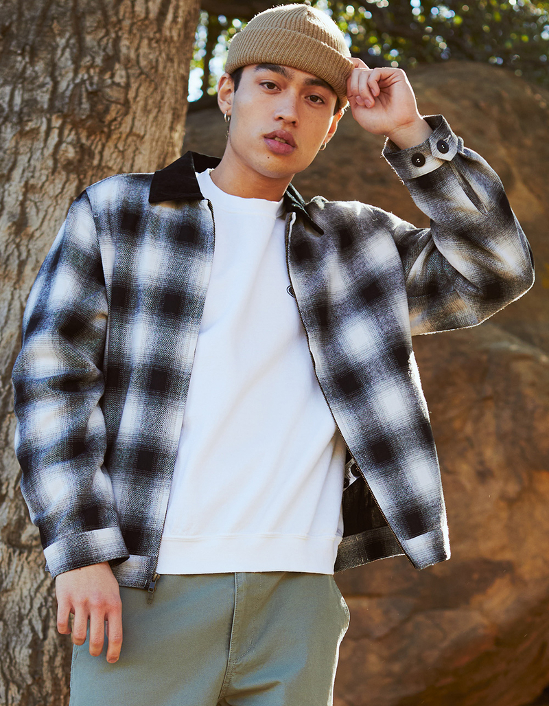 RHYTHM James Mens Midweight Flannel Jacket image number 4