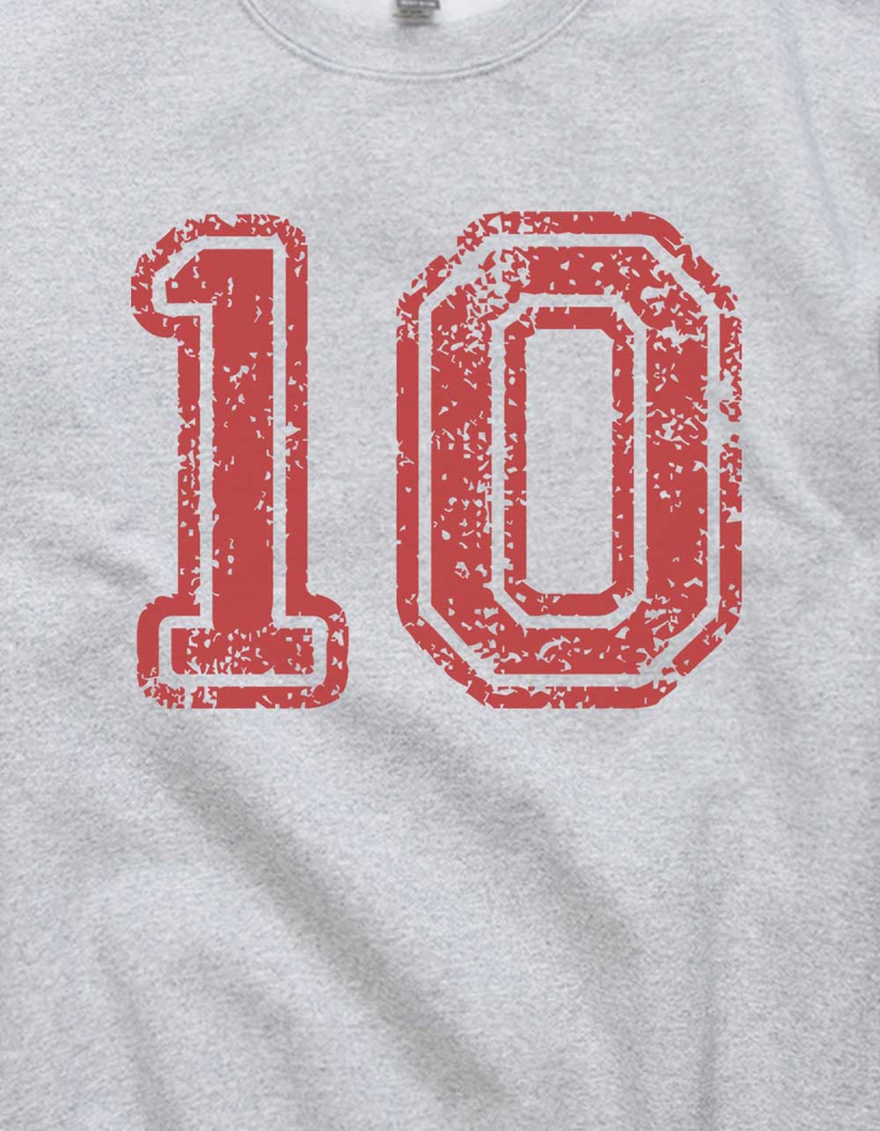 VARSITY 10 Distressed Unisex Crewneck Sweatshirt image number 1