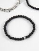 RSQ Mens Metal Figaro Chain/Matte Beaded Bracelets image number 2