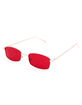FULL TILT Breezy Red Square Sunglasses image number 1