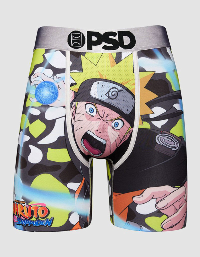 PSD Naruto Camo Mens Boxer Briefs image number 0