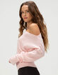 RSQ Womens High Rib Off The Shoulder Sweater image number 3