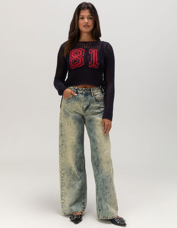 GUESS ORIGINALS Womens Crochet Top Alternative Image