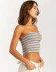 RSQ Womens Stripe Tube Top image number 3