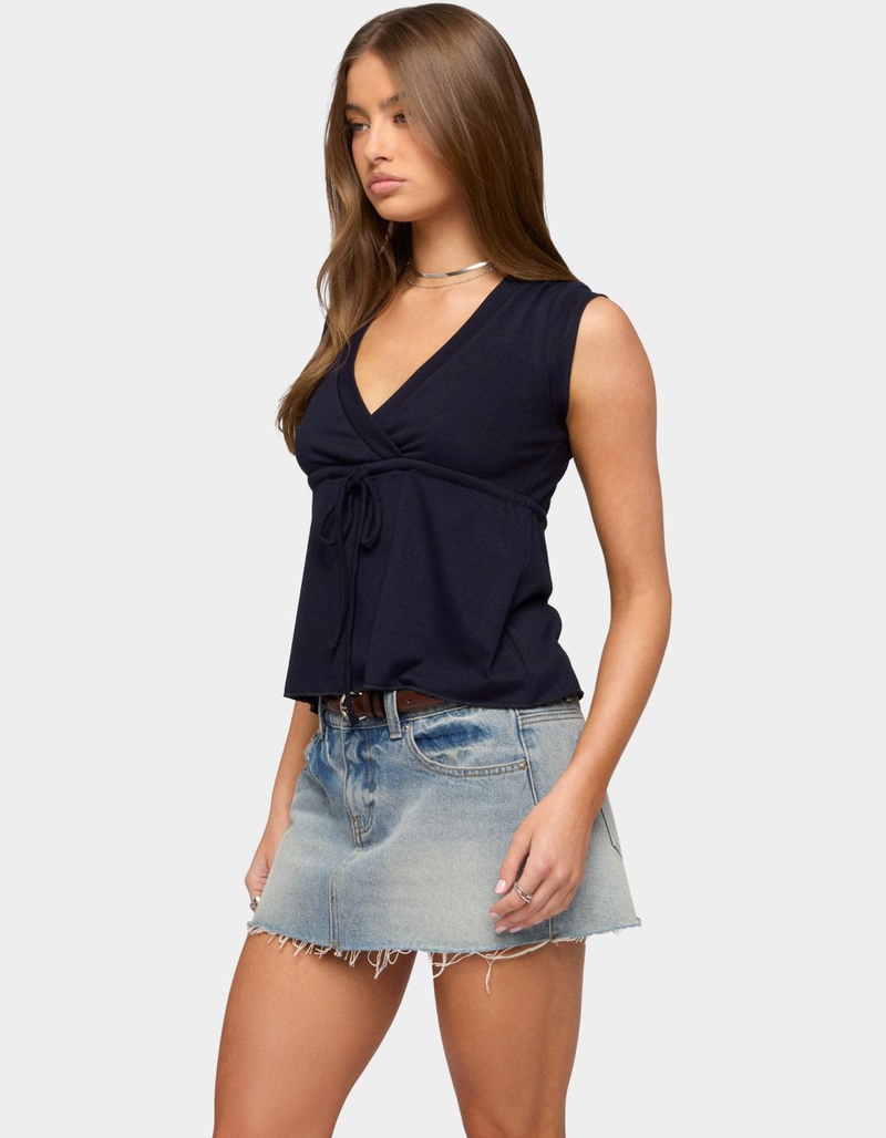 EDIKTED Rusanna V-Neck Babydoll Top image number 1