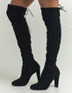 SODA Over The Knee Womens Heeled Boot image number 2