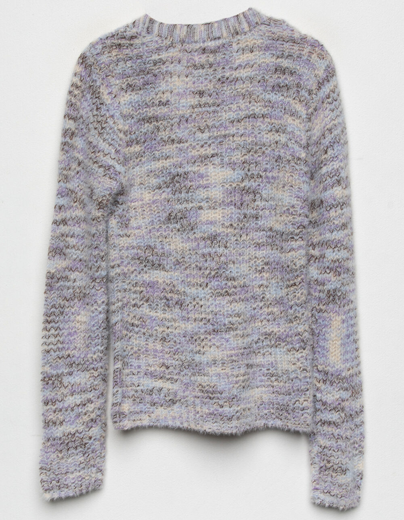 WHITE FAWN Girls Space Dye Oversized Cardigan Sweater image number 1