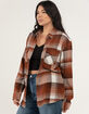 RSQ Womens Plaid Oversized Flannel image number 4
